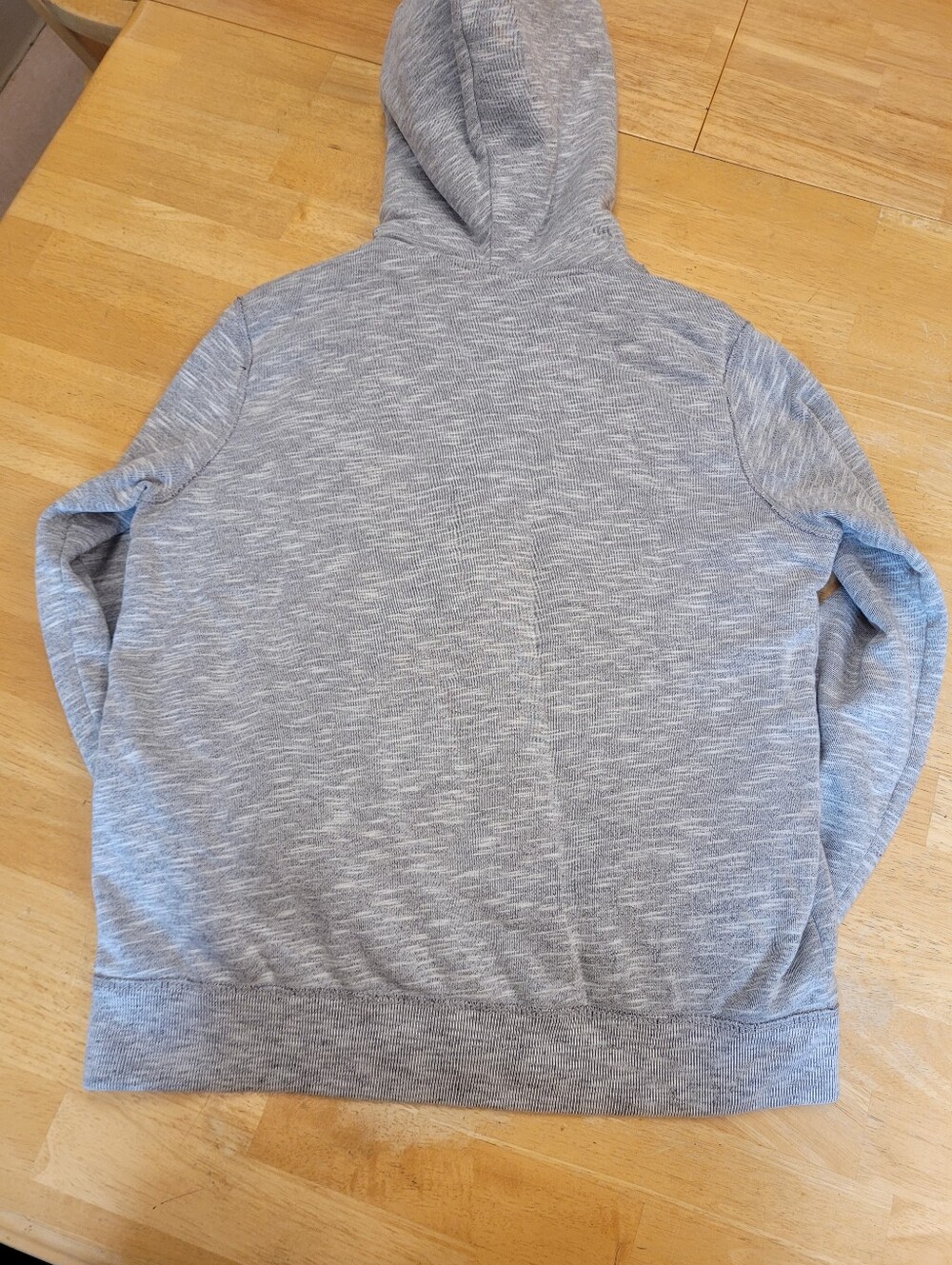 Abercrombie Sweatshirt Sherpa Lined Cozy Zip Up Hoodie Gray Black 15 16 - Picture 5 of 5